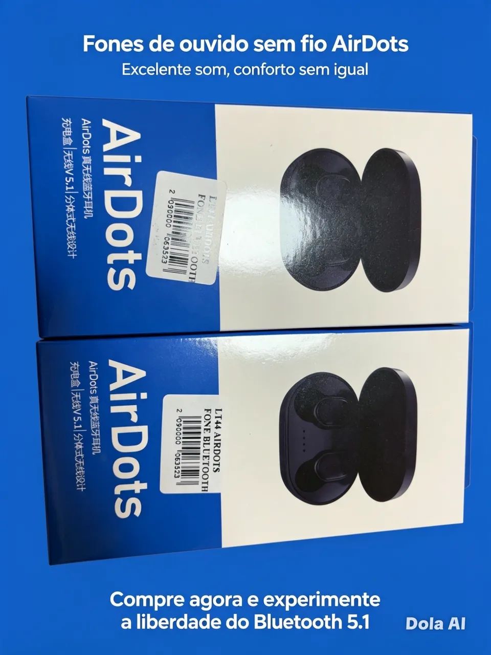Fone de Ouvido sem fio Air Dot Novo