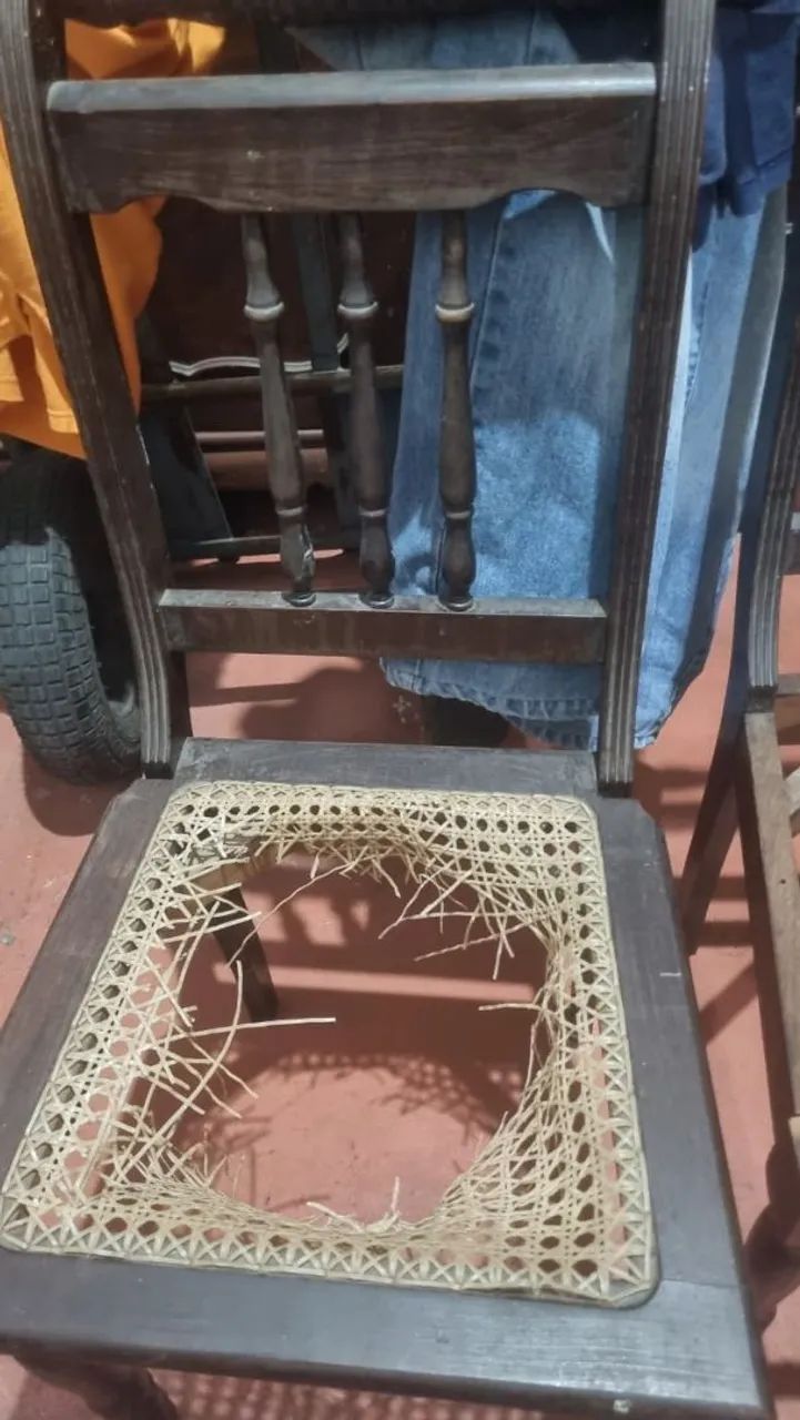 Cadeira e mesa de palha - Foto 4