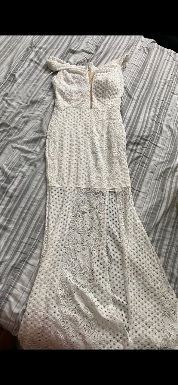 Vestido longo branco - Foto 4