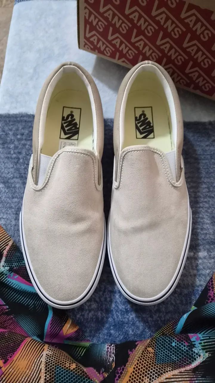 Tênis vans slip creme