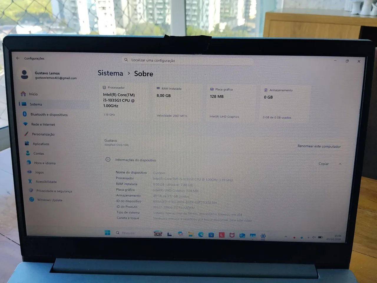 Notebook Lenovo ideal pad 