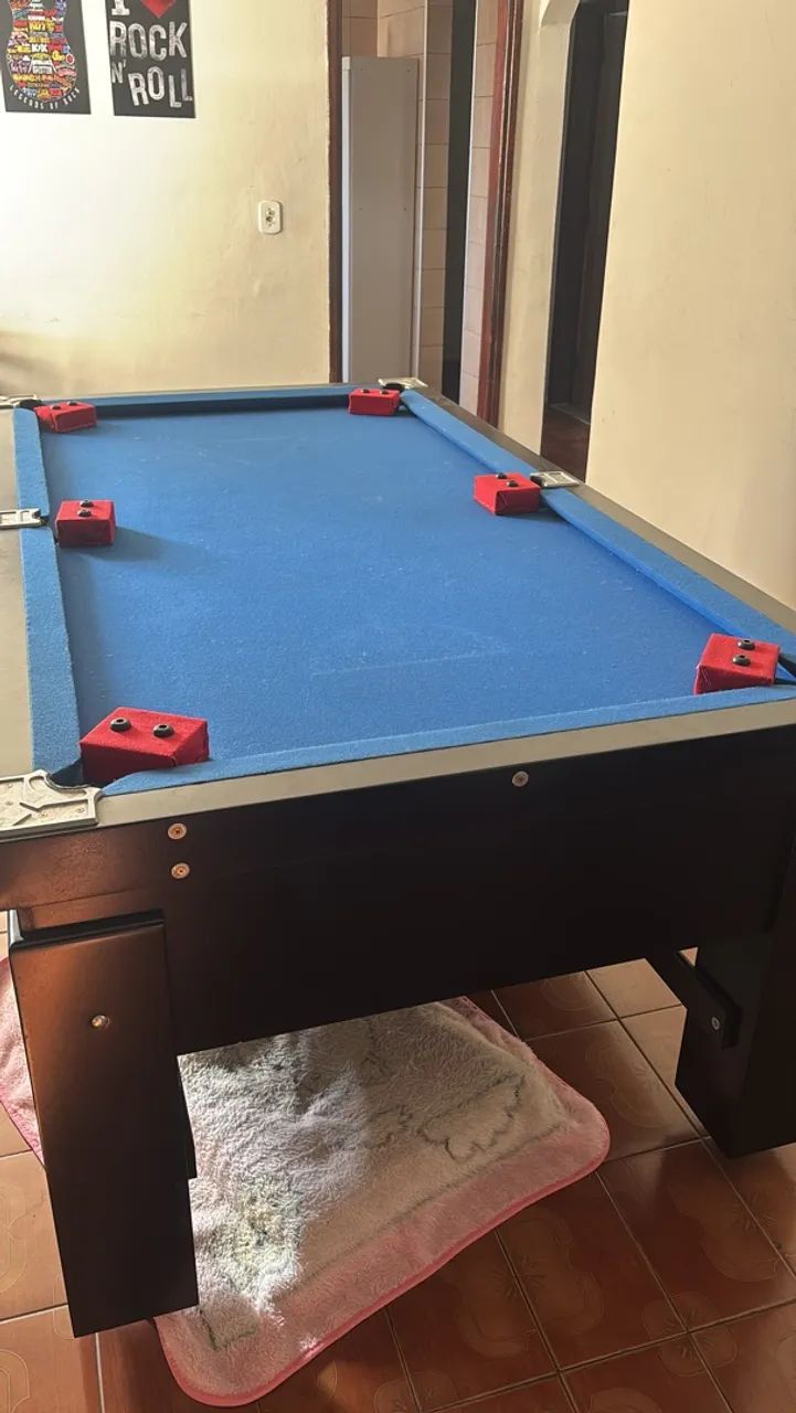 SINUCA 3 em 1: Mesa de Jantar + Sinuca + Ping Pong  - Foto 3