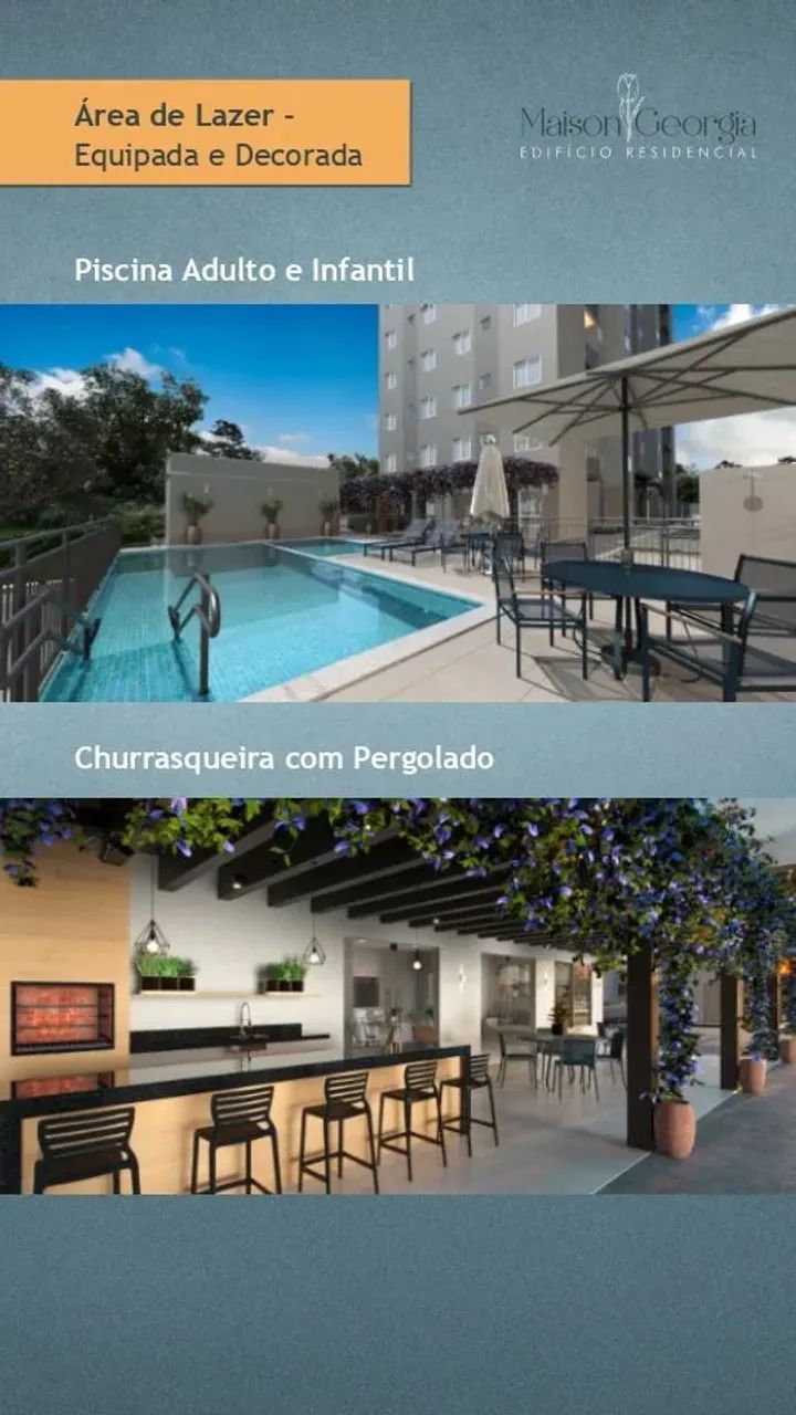 Edificio Maison Georgia  2 quartos 44m²,01 vaga em Parque Cuiabá - Cuiabá - MT - Foto 4