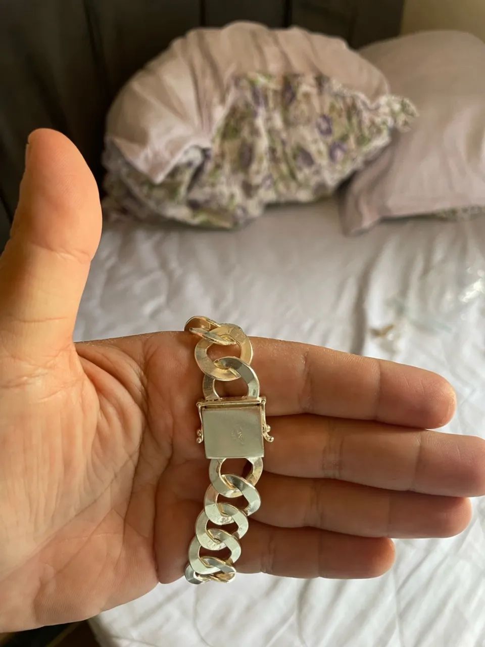 Pulseira de prata 925 maciça - Foto 2