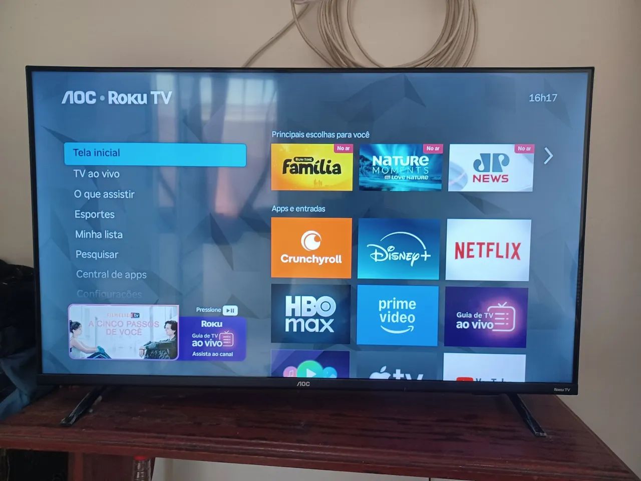 Smart TV AOC 43 Full HD Roku - Foto 2