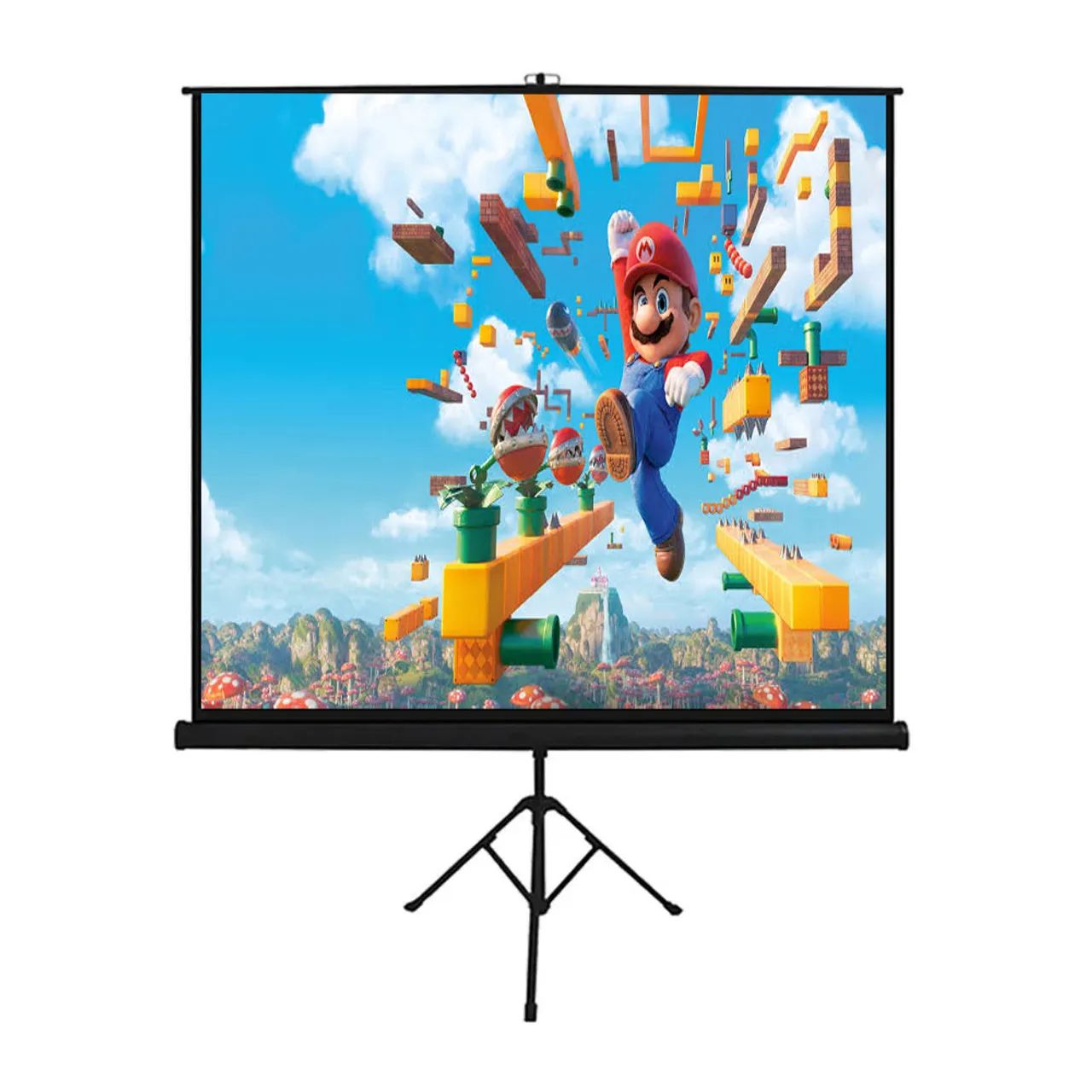 Tela de Projeção com Tripé 97 Polegadas 4:3 Retrátil ( Promoção )