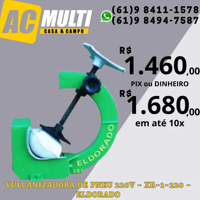 Vulcanizadora De Pneu 220v - Xr-1-220 - Eldorado
