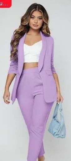 blazer feminino lilas  - Foto 2