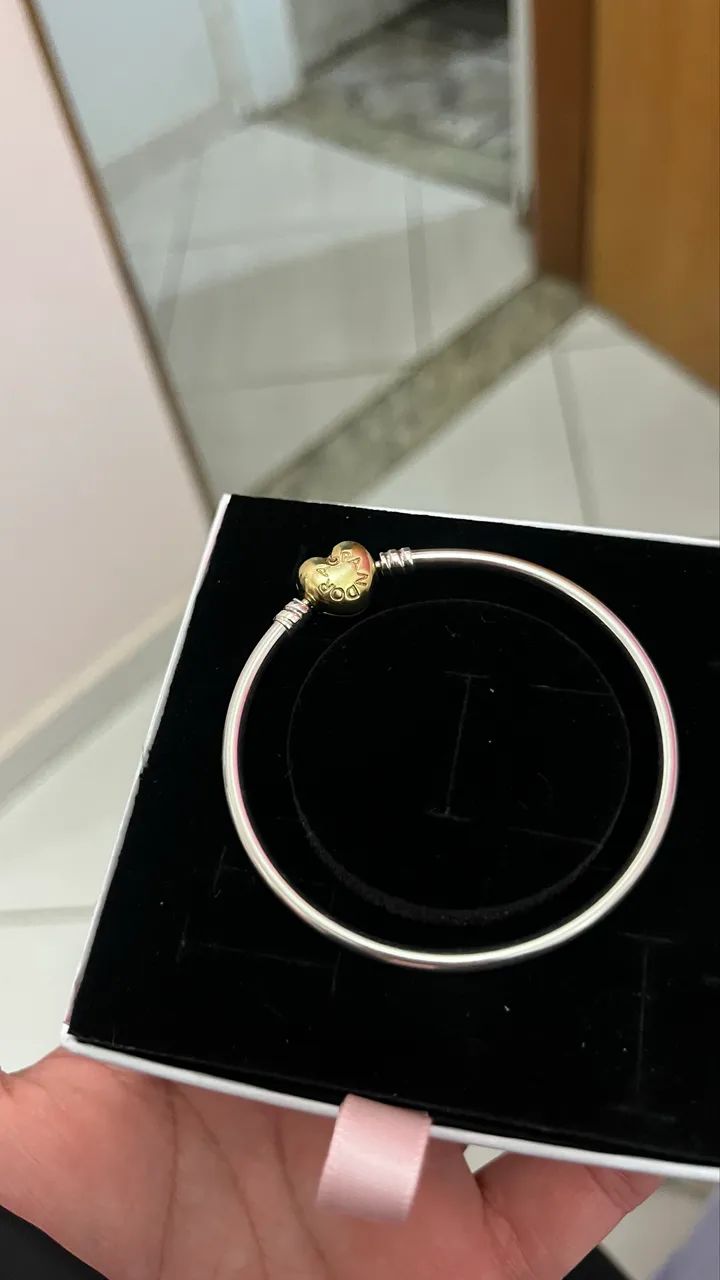 Pulseira Pandora com Fecho de Ouro  - Foto 2