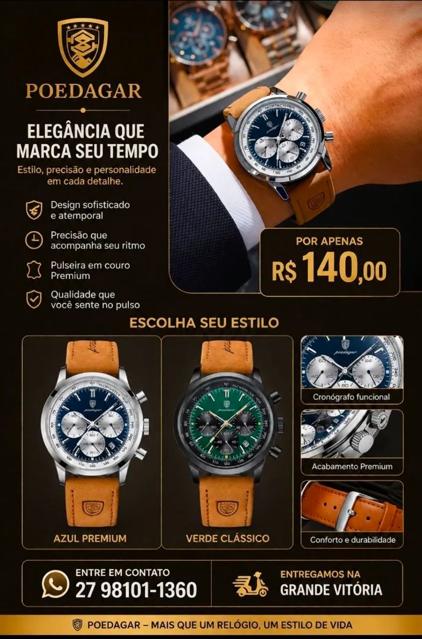 Relógio Masculino luxo