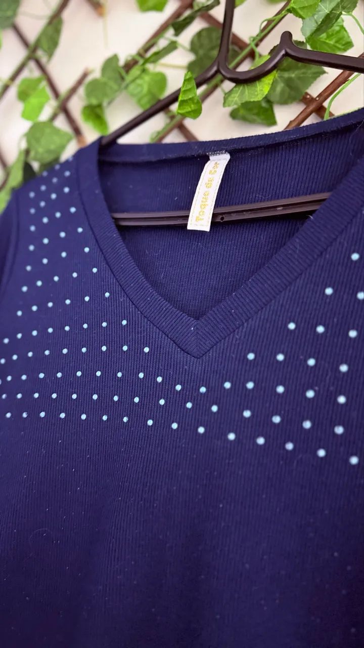 Blusa azul marinho  - Foto 2