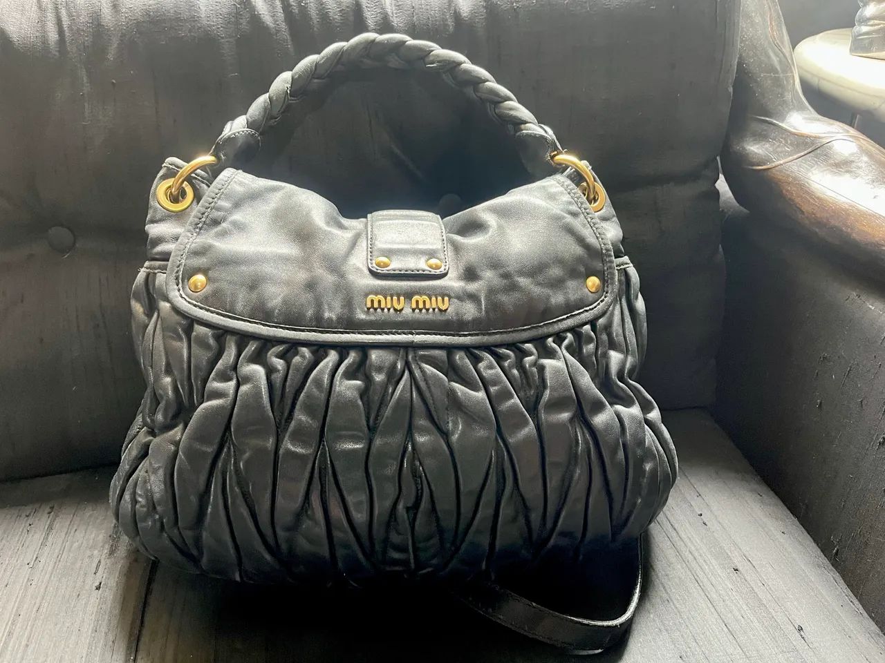 Bolsa MIU MIU PRETA ORIGINAL  - Foto 3