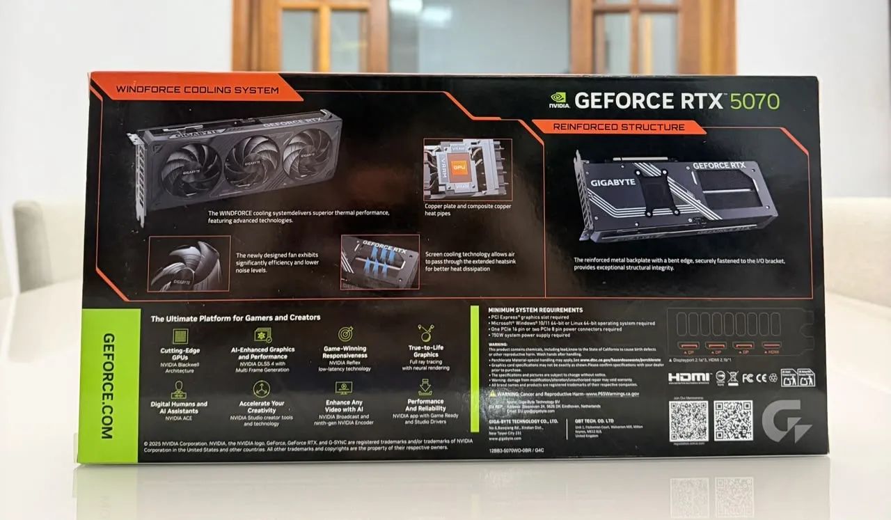 Placa de vídeo GeForce RTX 5070 Windforce  - Foto 4