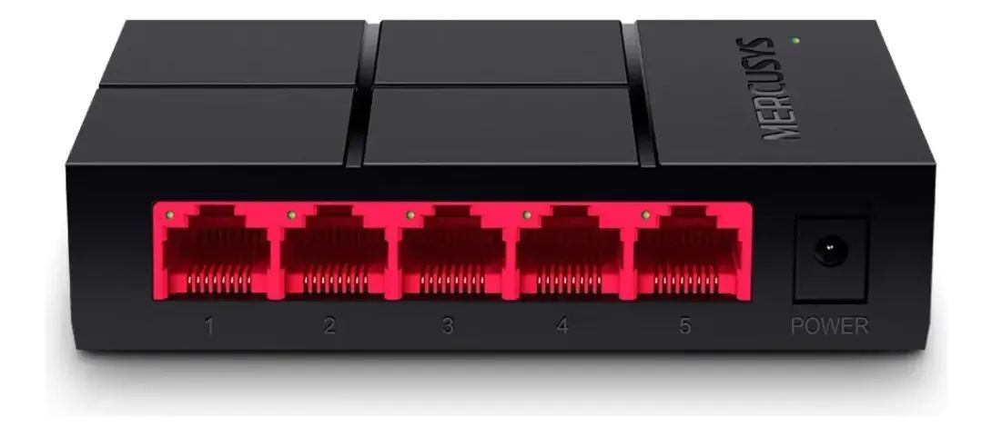 Switch de mesa Mercusys de 5 portas 10 100 1000mbps Gbits - Foto 2