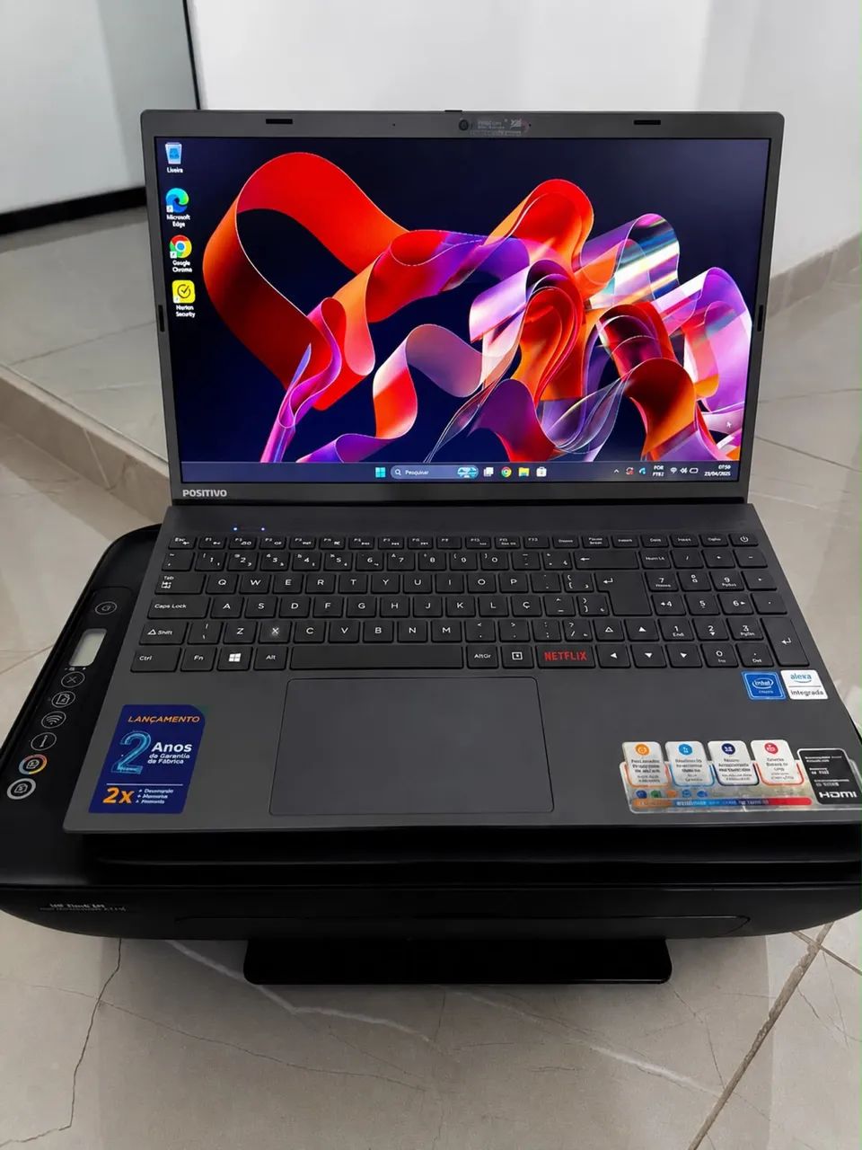 Notebook Positivo C4128G-15 + Impressora HP