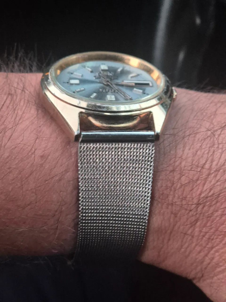 Relógio ORIENT 3 ESTRELAS AUTOMÁTICO DOURADO   -   ÓTIMO ESTADO - Foto 5
