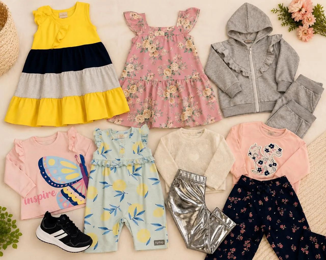 Estoque de loja infantil roupas de marcas 