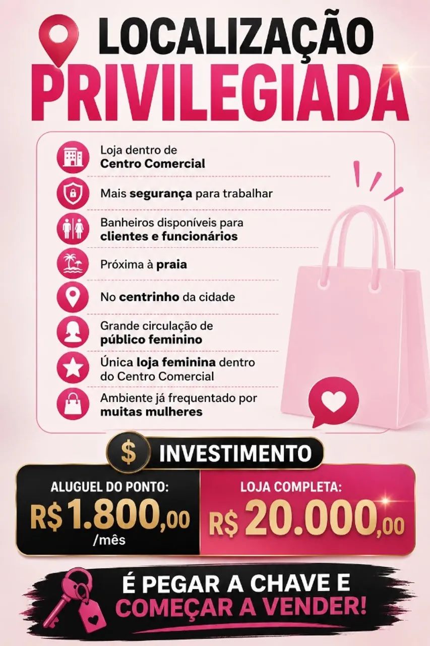 VENDO LOJA FEMININA COMPLETA