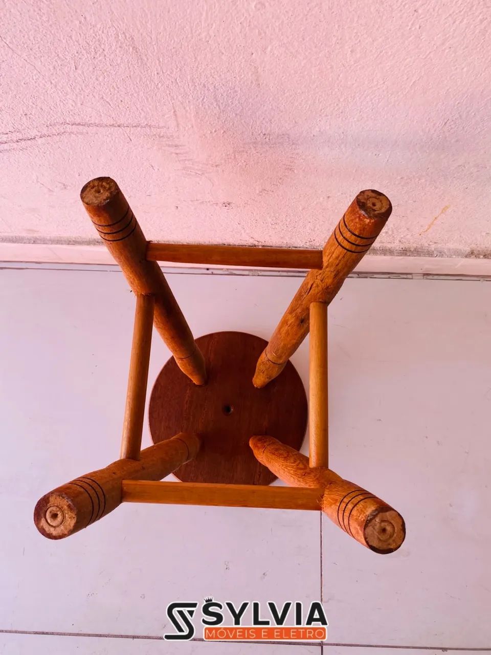 BANCO MÉDIO DE MADEIRA 50 CM - Foto 2