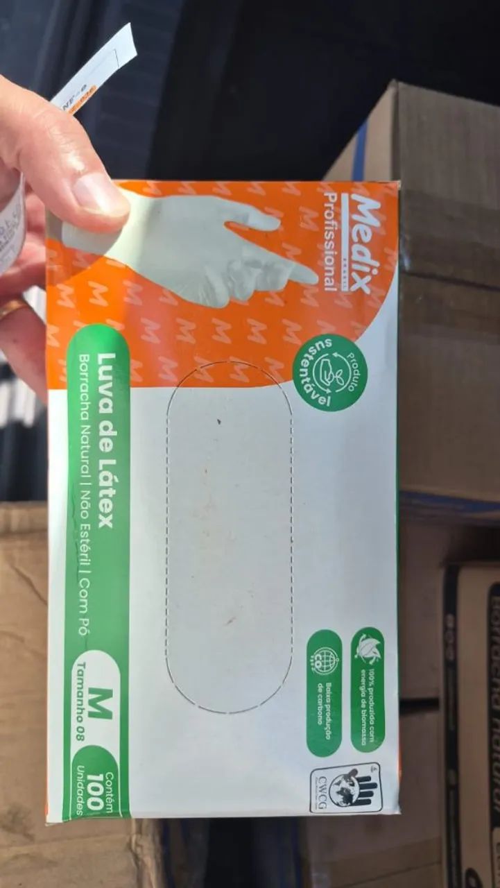 Luva Latex caixa com 100 unidades - Nova