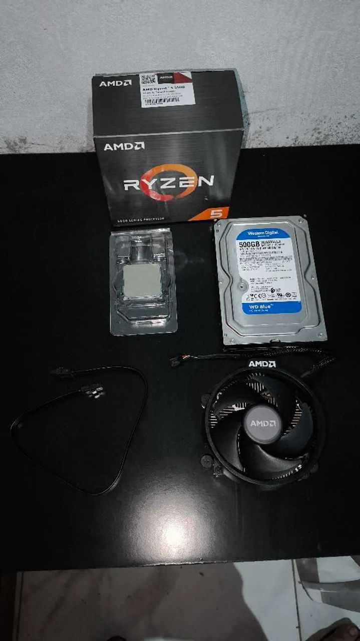 Processador AMD Ryzen 5 5500 + HD 500 GB - Foto 3