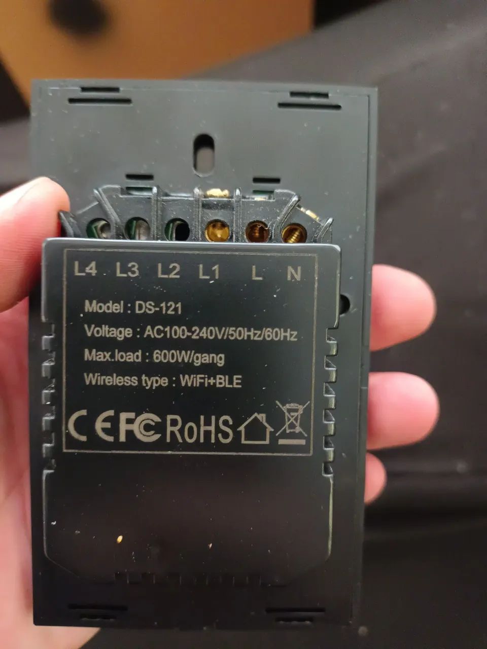 Interruptor Inteligente Touch Wi-Fi + Bluetooth - Modelo DS-121 (Novo) - Foto 3