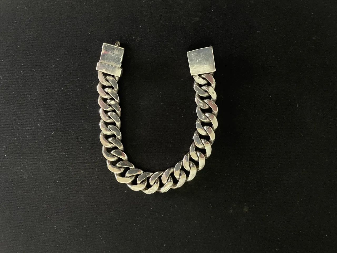 PULSEIRA PRATA 950 CUBANA 15mm