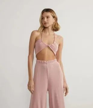 conjunto renner rosa metalizado pp