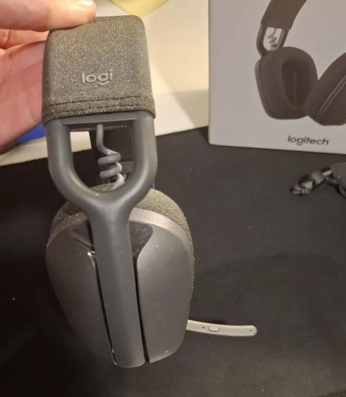 Headset Sem Fio Logitech Zone Vibe 100 - Grafite (Usado) - Foto 2