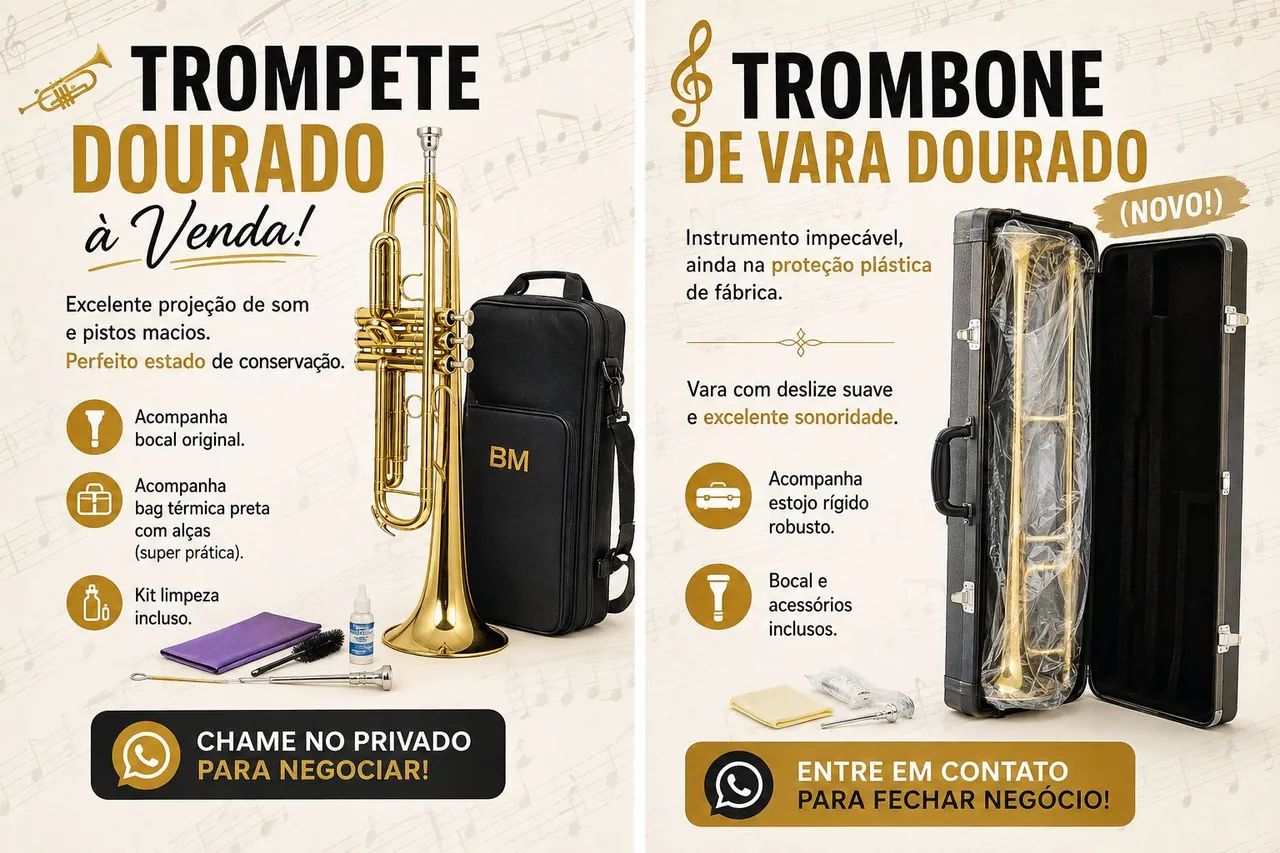 Kit Trombone e trompete 