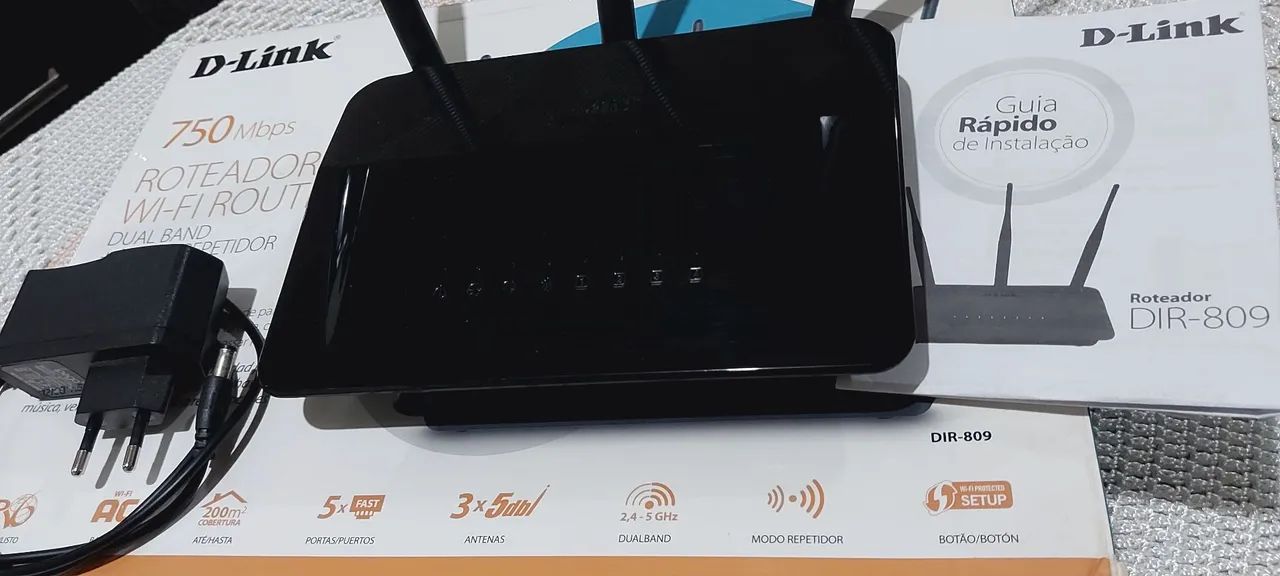 Roteador D-link dir809 preto - Foto 3