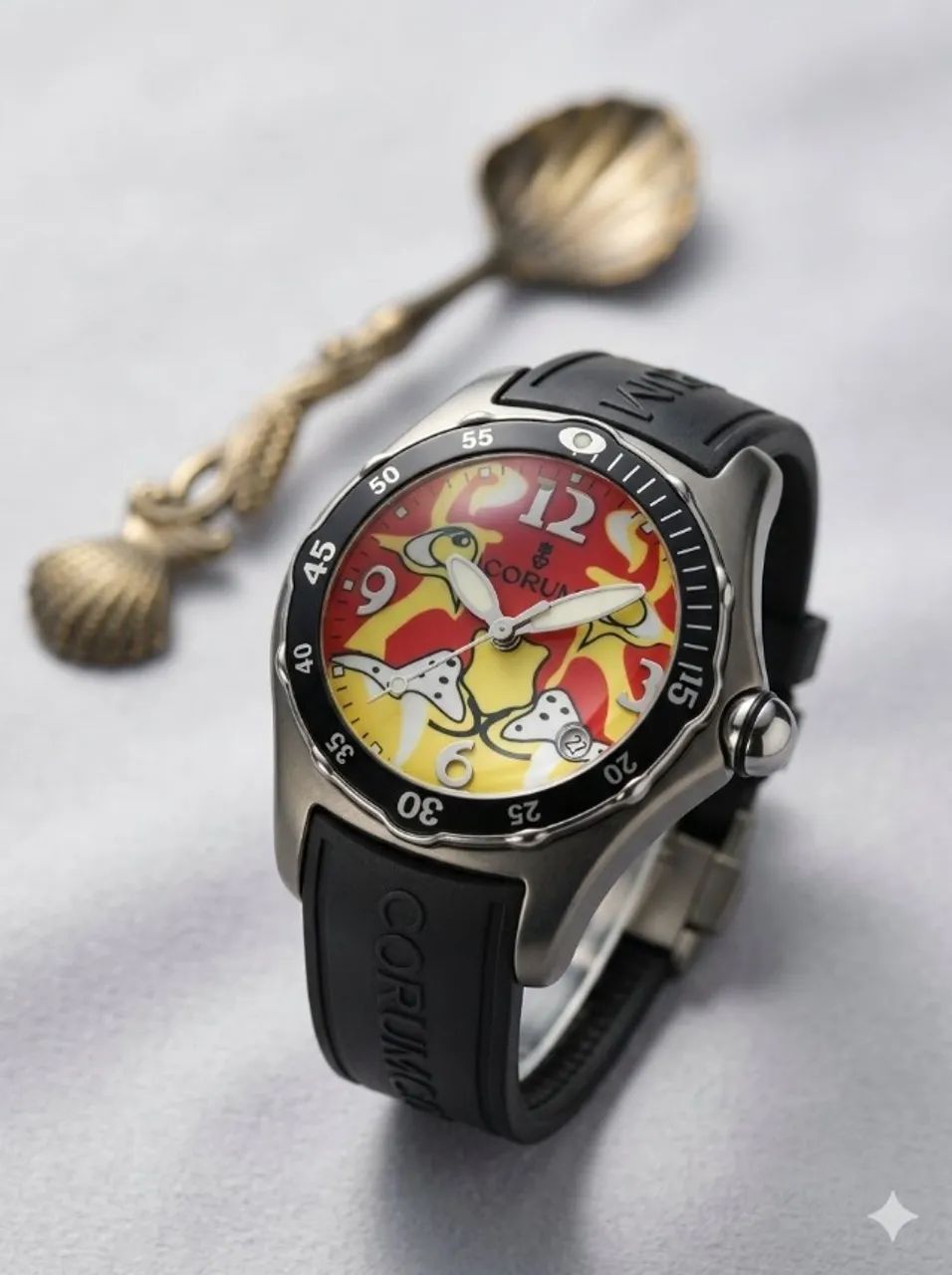 Relógio Corum Bubble Dive Bomber "Flying Tigers" - Ed. Limitada (mec. automatico chines) - Foto 5