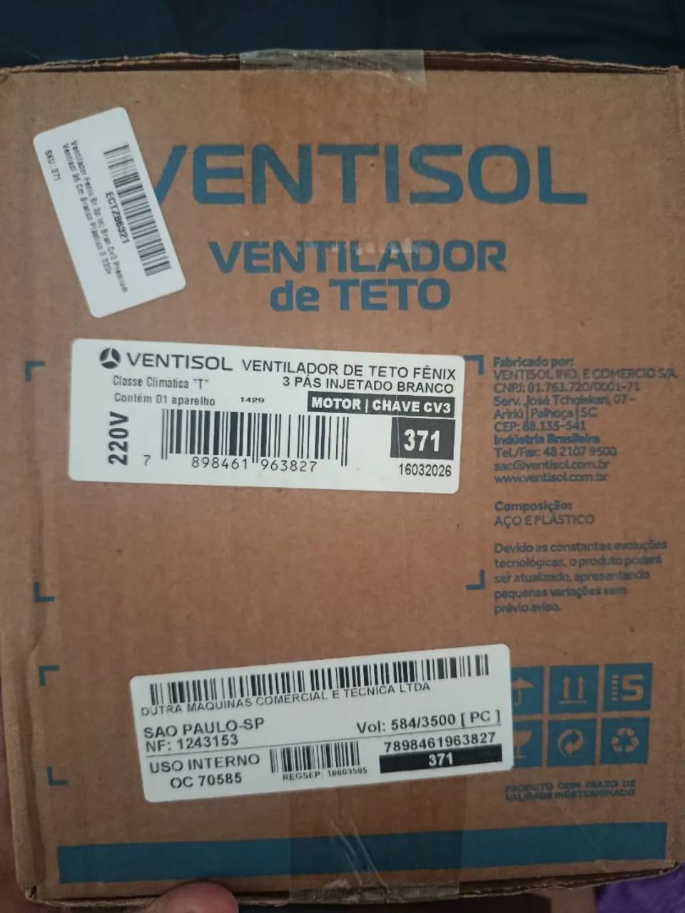 Ventilador de teto ventisol com lâmpada  - Foto 2