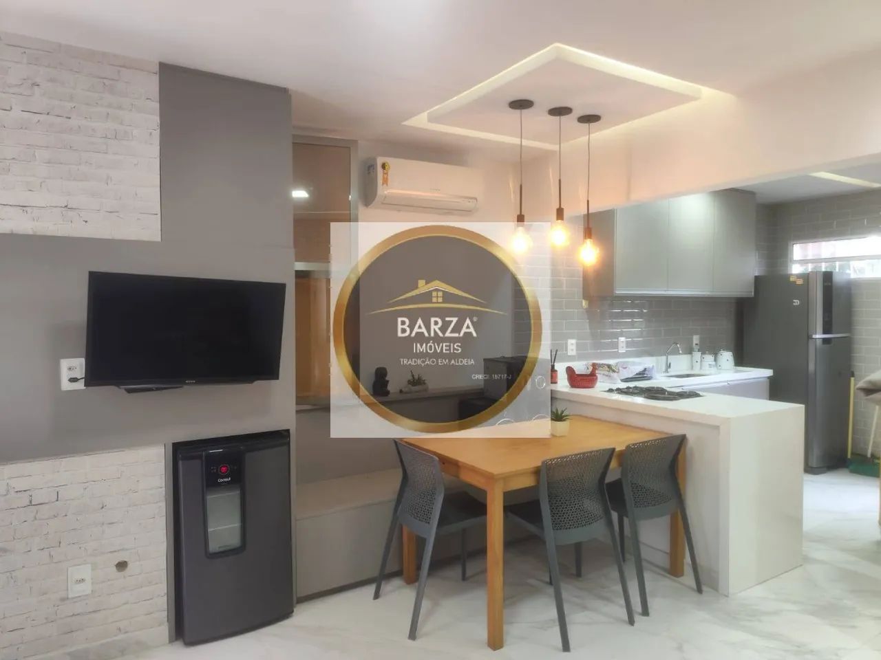 BARZA IMÓVEIS - APARTAMENTO TÉRREO E MOBÍLIADO