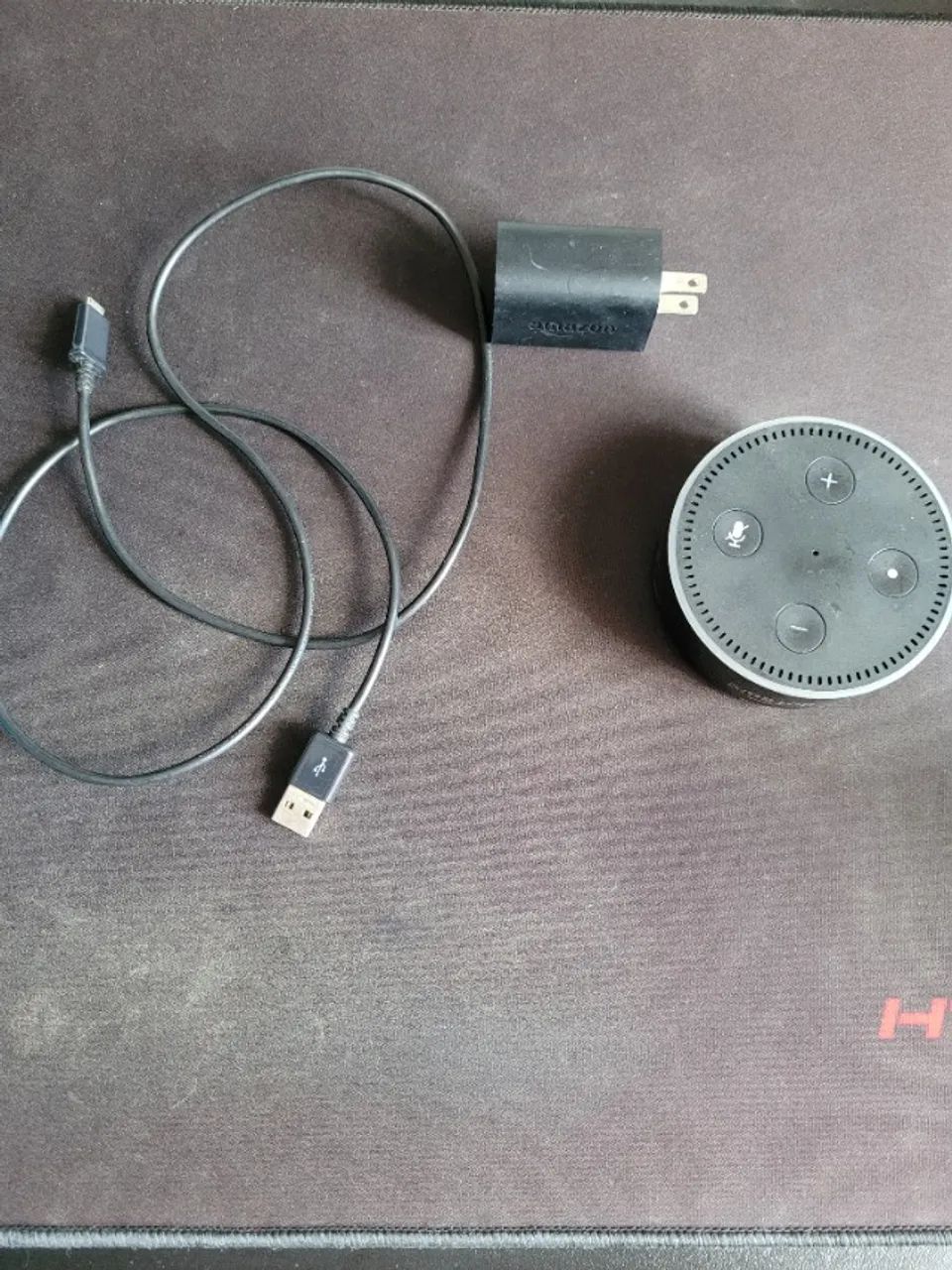 Amazon Echo Dot 2a geracao com fonte - Alexa em ingles - Foto 5