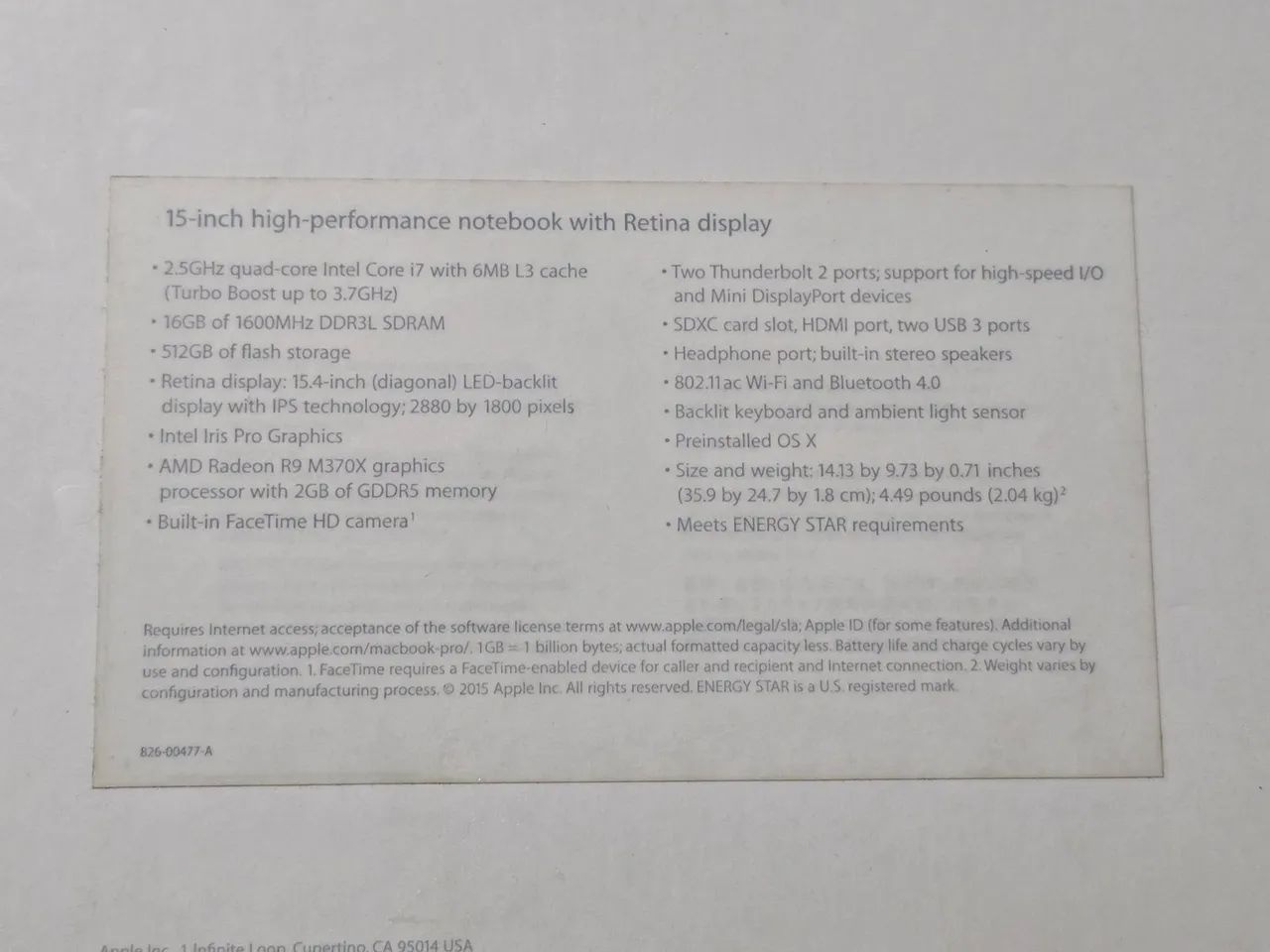 Macbook Pro 2015 15 polegadas com placa de vídeo dedicado - Foto 2