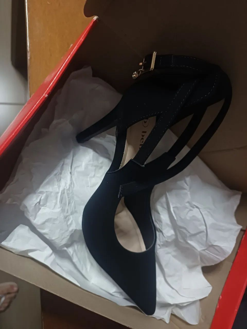 Scarpin Bebece  Feminino Preto - USADO  - Foto 5