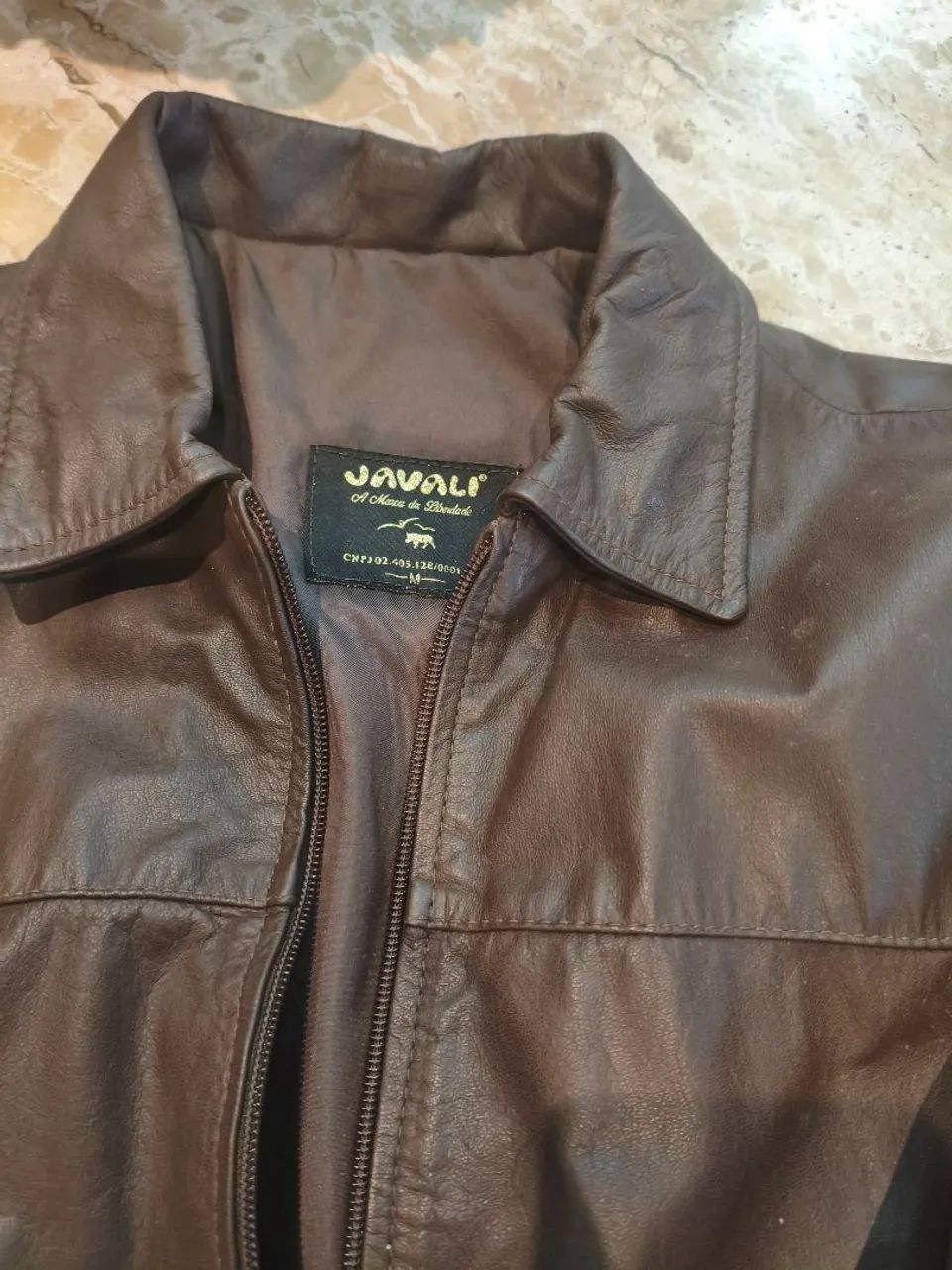 Jaqueta masculina couro javali  - Foto 2