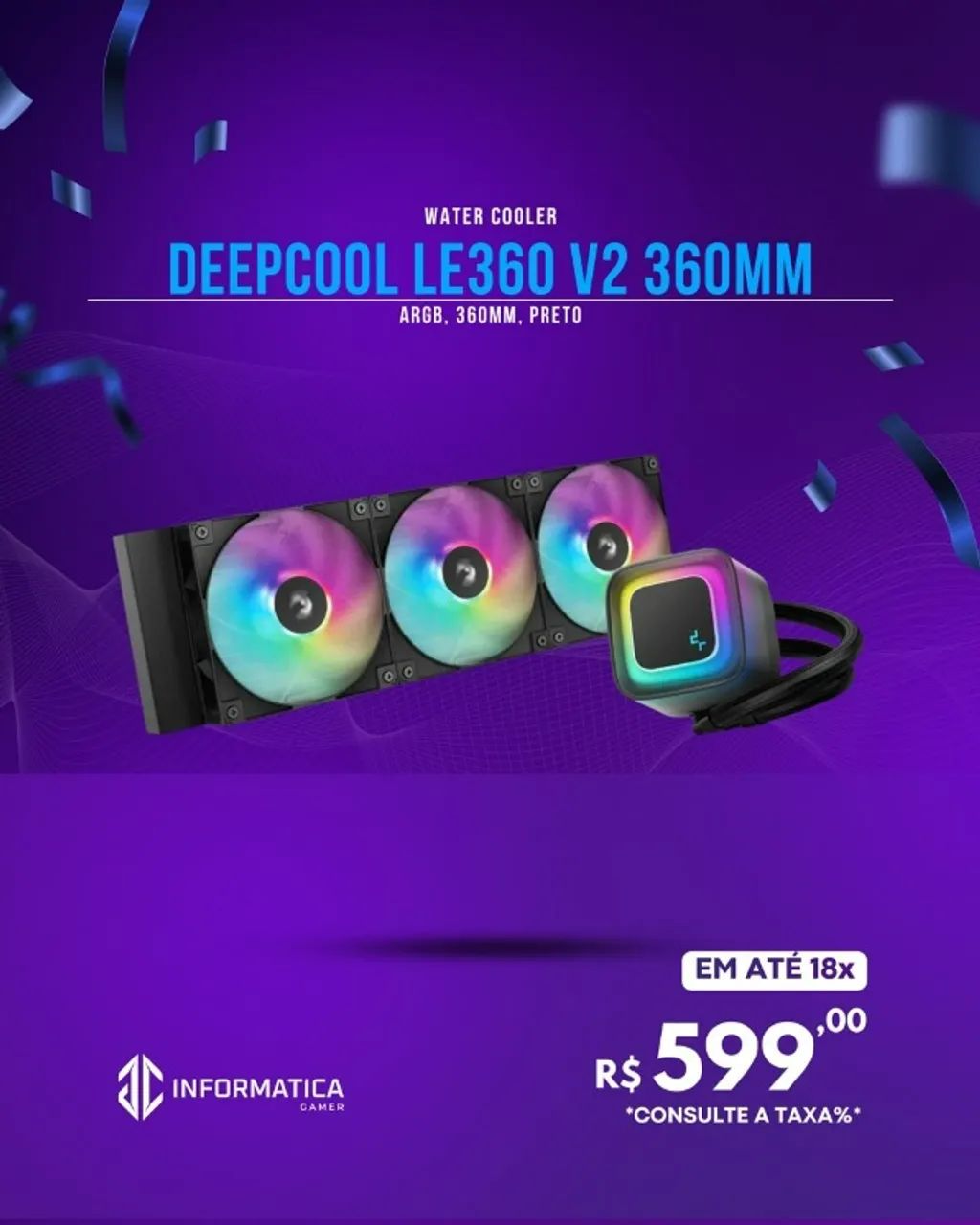WATER COOLER DEEPCOOL LE360 V2 360MM 