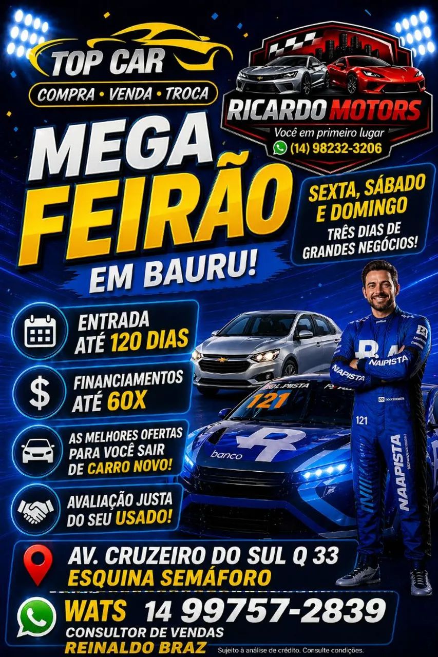 Mega feirão compre seu carro hj 
