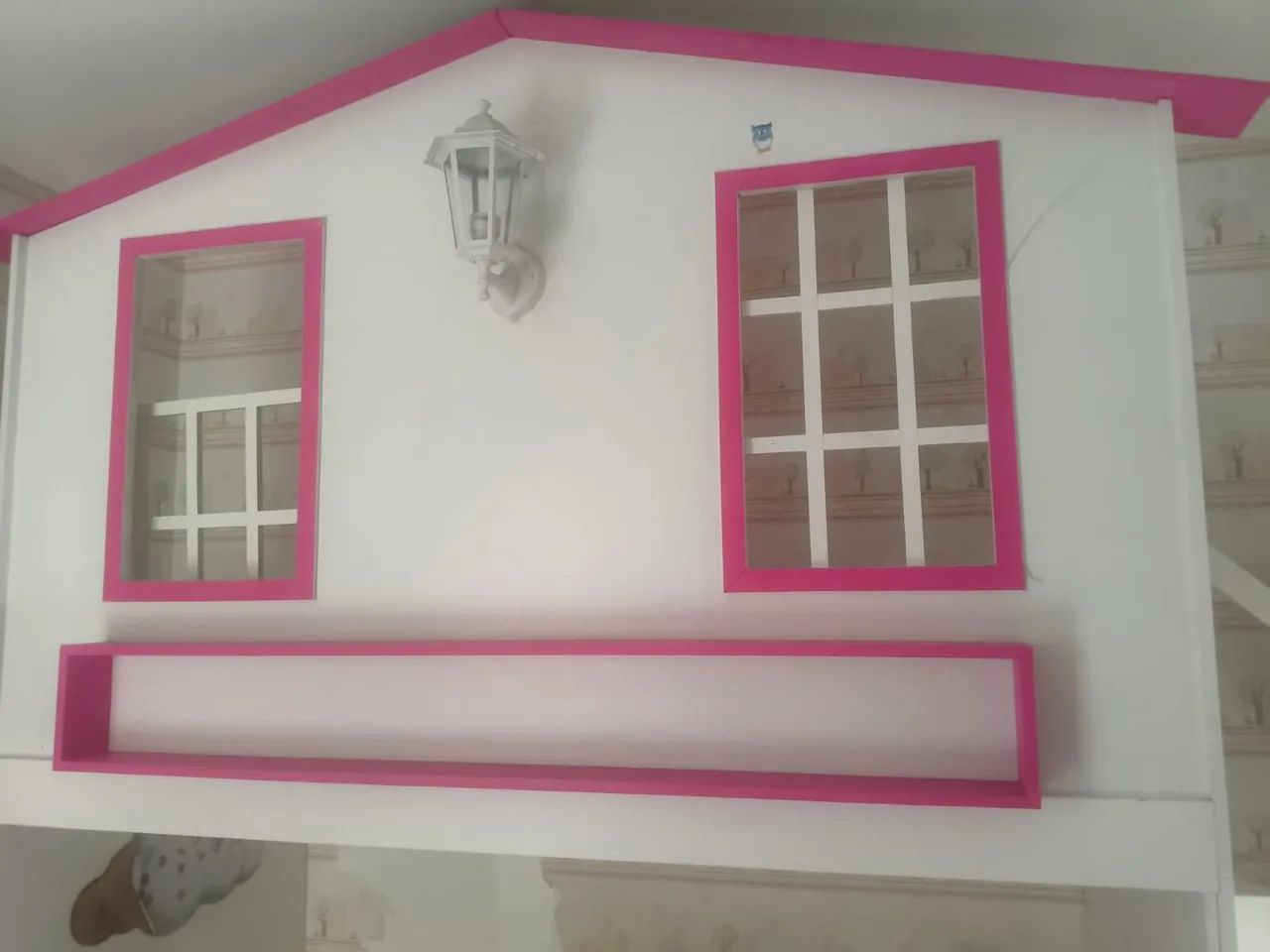 QUARTO CASINHA DE BONECA ROSA, CAMA DUPLA ADAPTÁVEL. - Foto 2