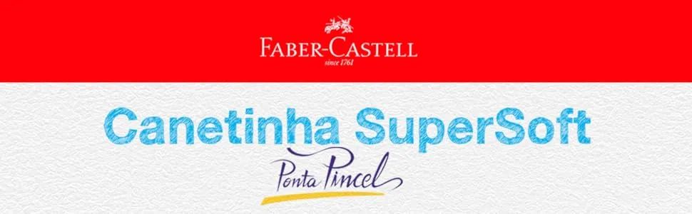 Caneta Ponta Pincel, Faber-Castell, Supersoft Brush, 15.0710SOFT, 10 Cores  - Foto 3