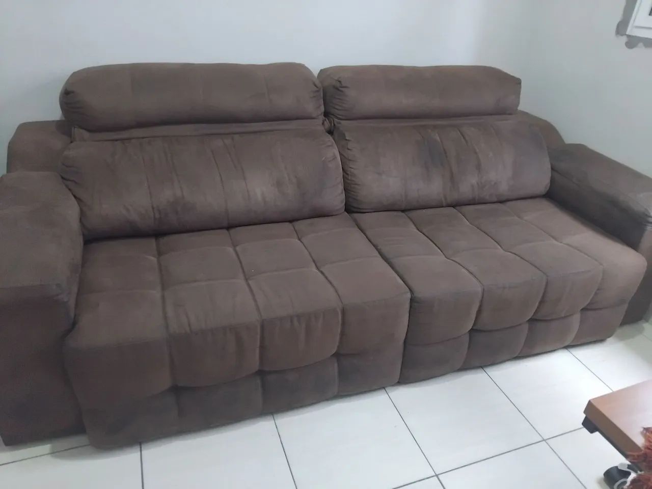 Sofá / Sofá retrátil marrom  - Foto 2