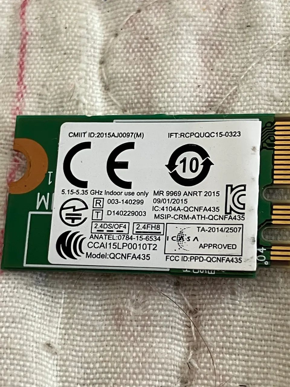 Placa Wi-Fi Atheros QCNFA435 