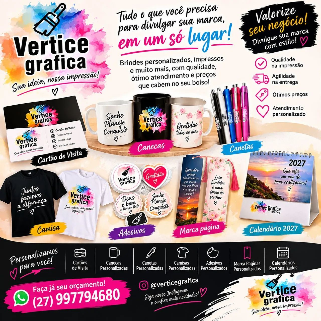 Camisas, canecas, adesivos, e canetas personalizadas - Foto 3