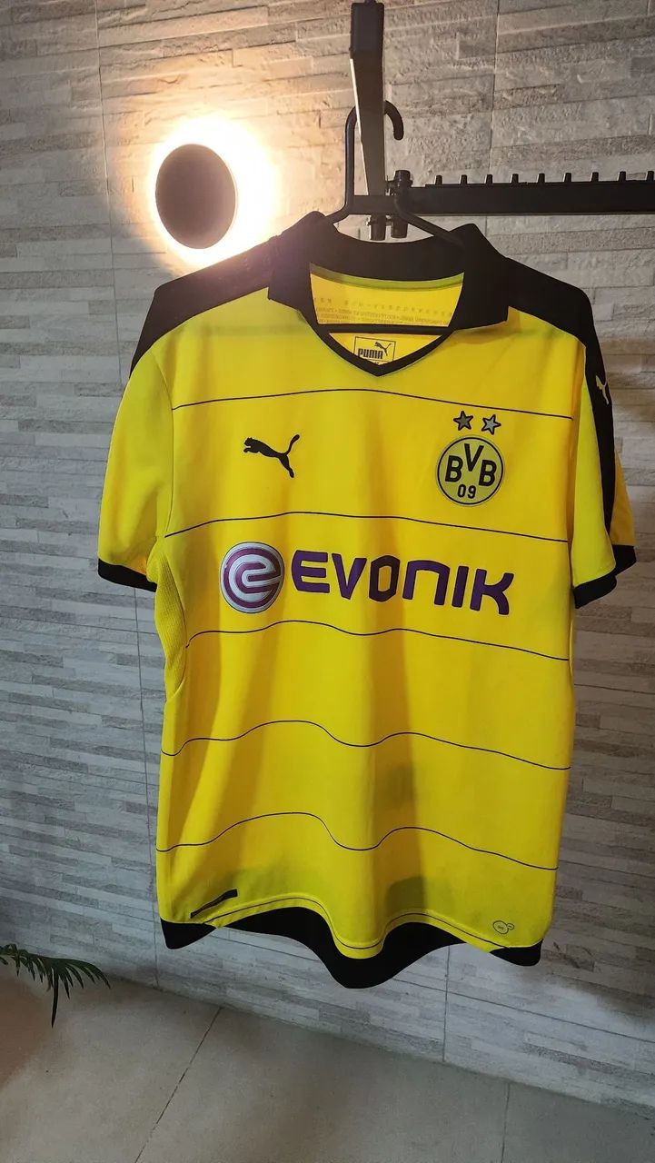  Borussia Dortmund - Camisa - Tamanho G - Puma - Temporada - 2015/16 - Evonik
