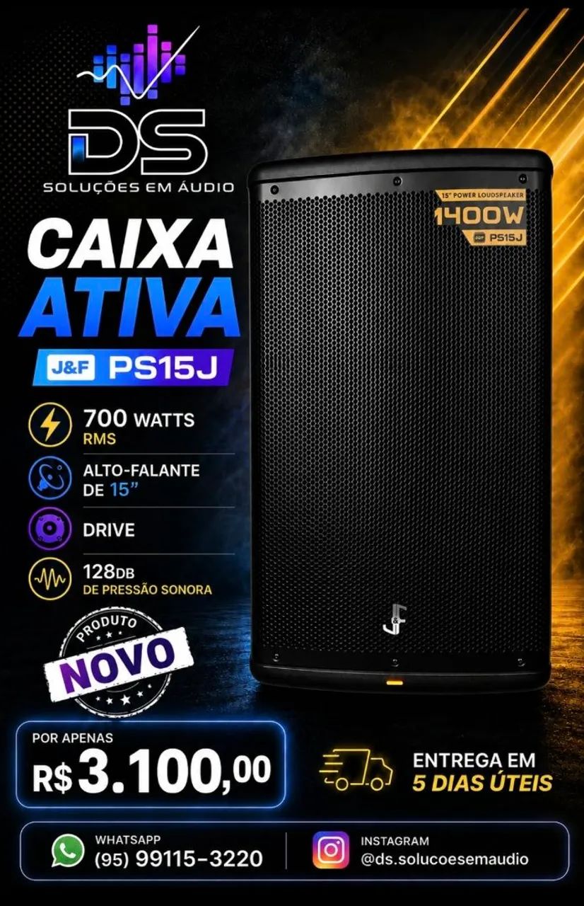 Vende-se Caixa Ativa J&F PS15J