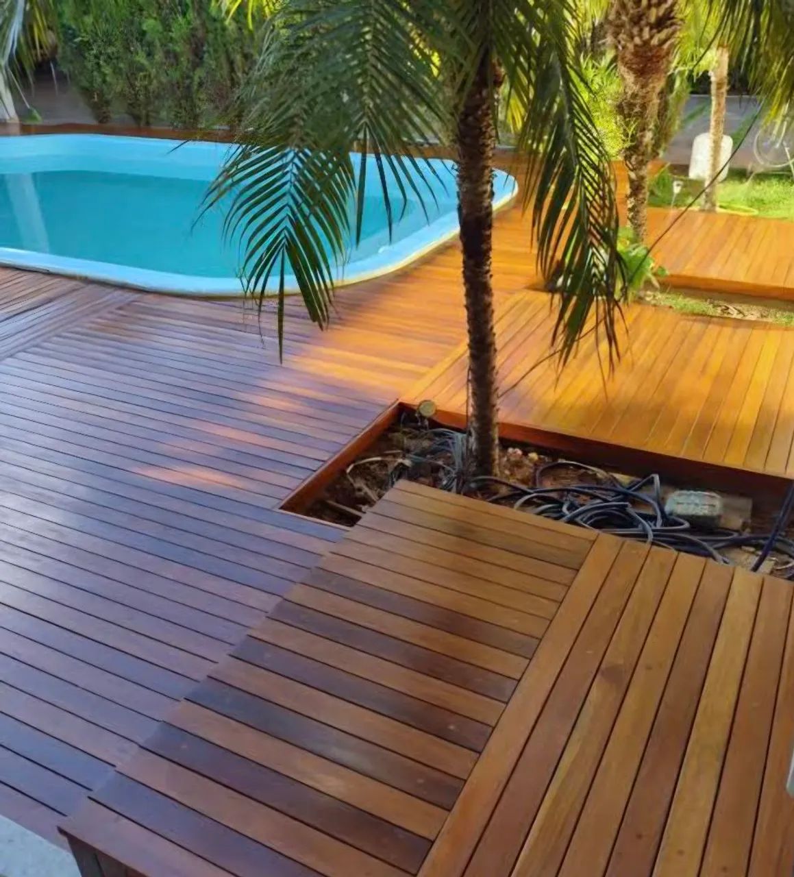 Deck de cumaru extra 500 m² pronto 