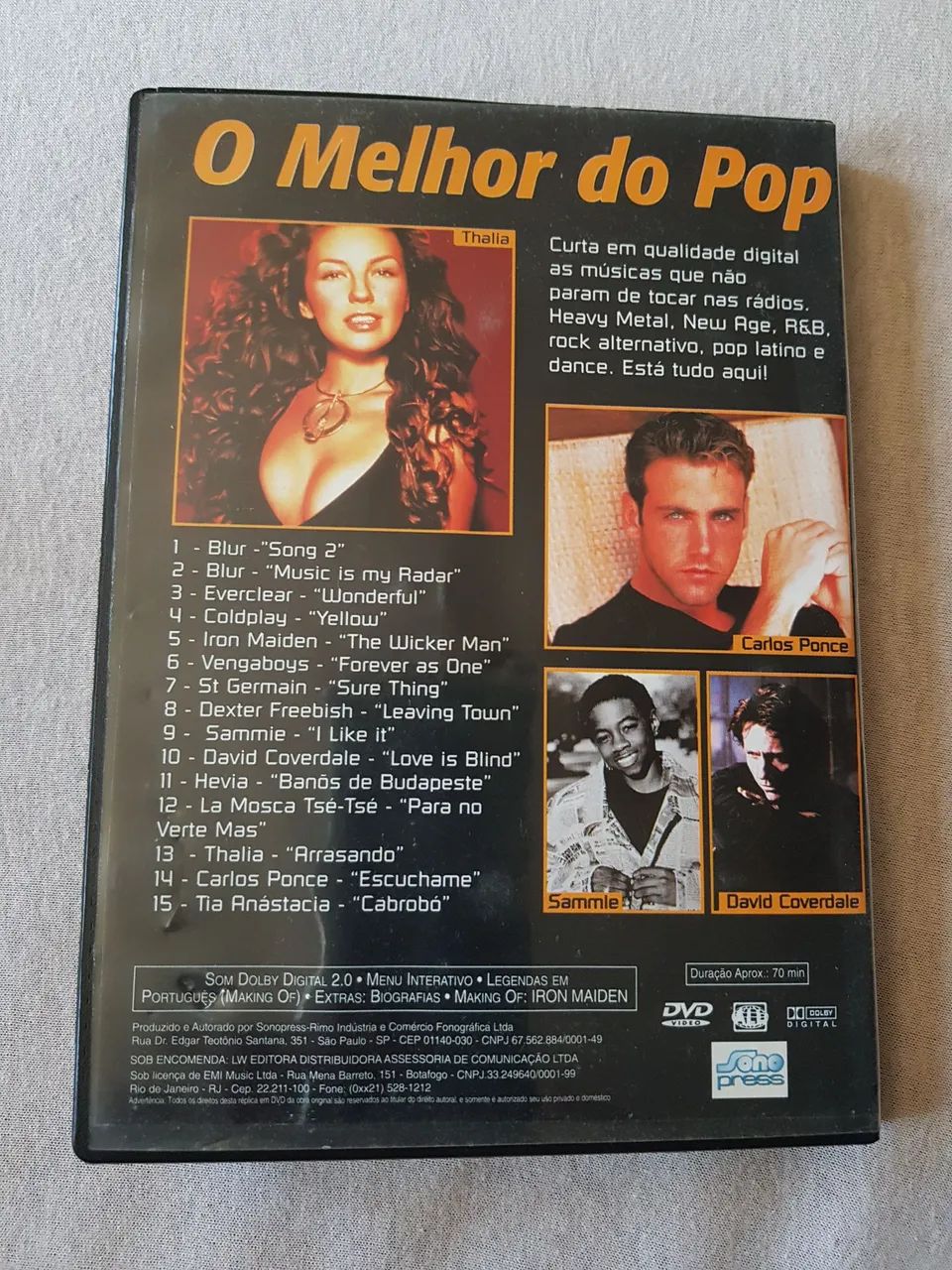 Dvd - O melhor do pop (show) Coldplay, Iron Maiden e outros  - Foto 2