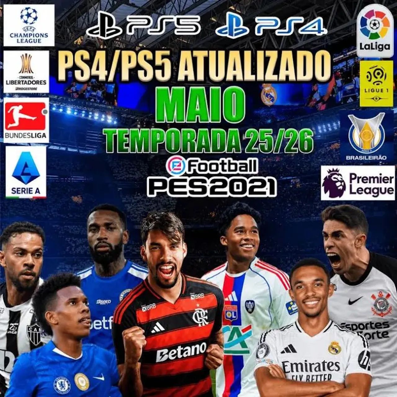 Pes 2021 +atualização 2026 